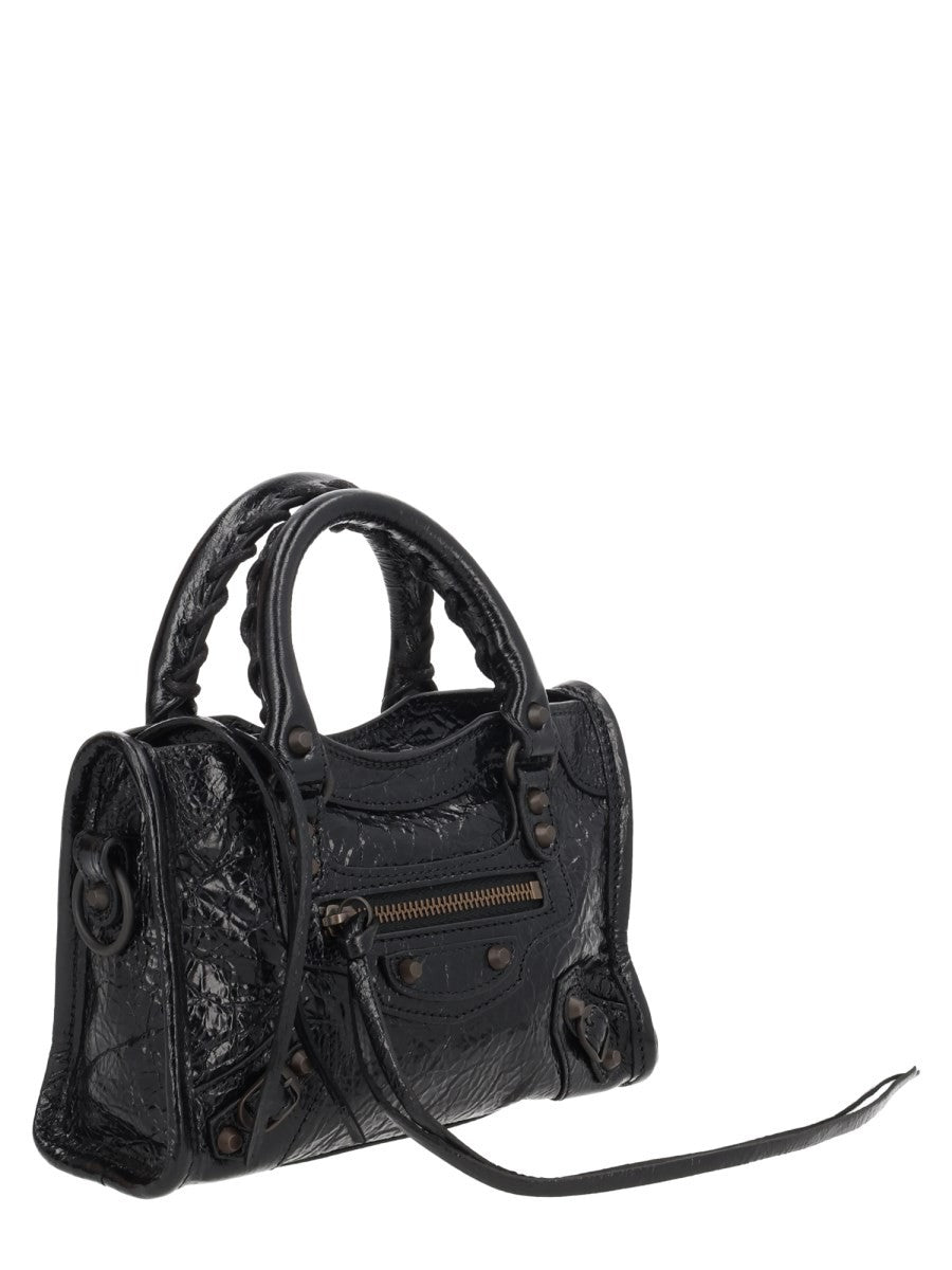Balenciaga Women's LE City Nano Bag Black, view 3