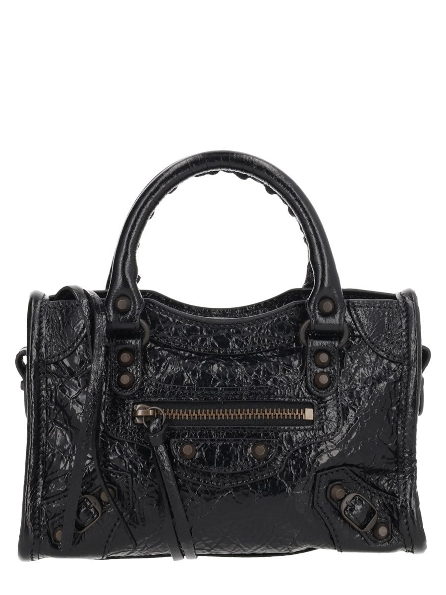 Balenciaga Women's LE City Nano Bag Black