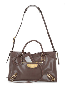 Balenciaga Women's Le City Uptown Medium Bag Brown, view 4