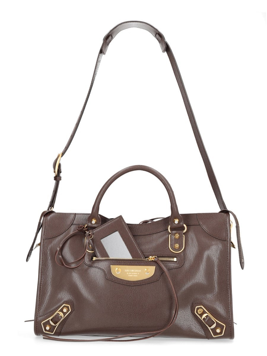 Balenciaga Women's Le City Uptown Medium Bag Brown, view 4