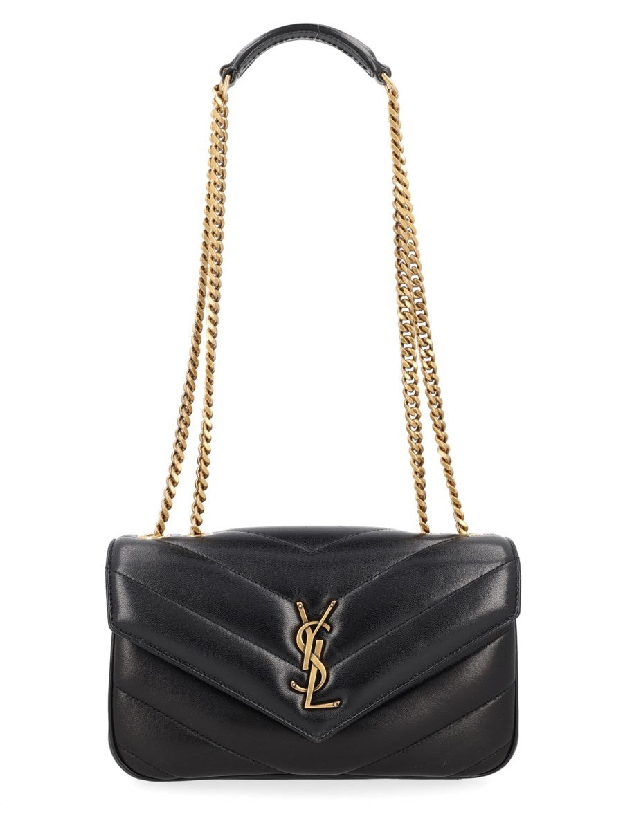 Saint Laurent Women's Leather Quilted Loulou Bag Black