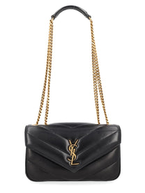 Saint Laurent Women's Leather Quilted Loulou Bag Black
