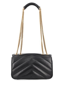 Saint Laurent Women's Leather Quilted Loulou Bag Black, view 2