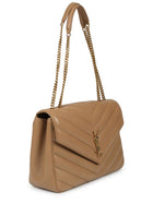 Saint Laurent Women's Loulou Large Bag Beige, view 3