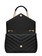 Saint Laurent Women's Loulou Large Bag Black, view 4