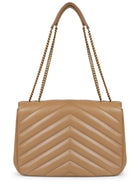 Saint Laurent Women's Loulou Large Bag Beige, view 2
