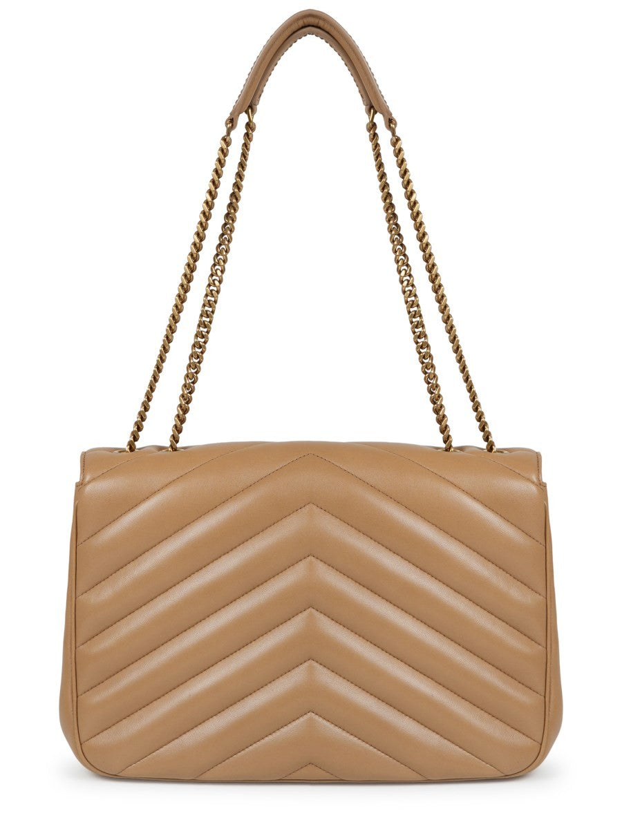 Saint Laurent Women's Borsa Loulou Large Beige
