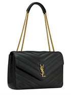 Saint Laurent Women's Loulou Large Bag Black, view 5