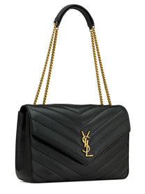 Saint Laurent Women's Loulou Large Bag Black, view 5