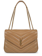 Saint Laurent Women's Loulou Large Bag Beige