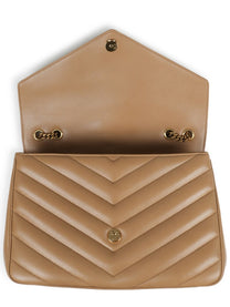 Saint Laurent Women's Borsa Loulou Large Beige