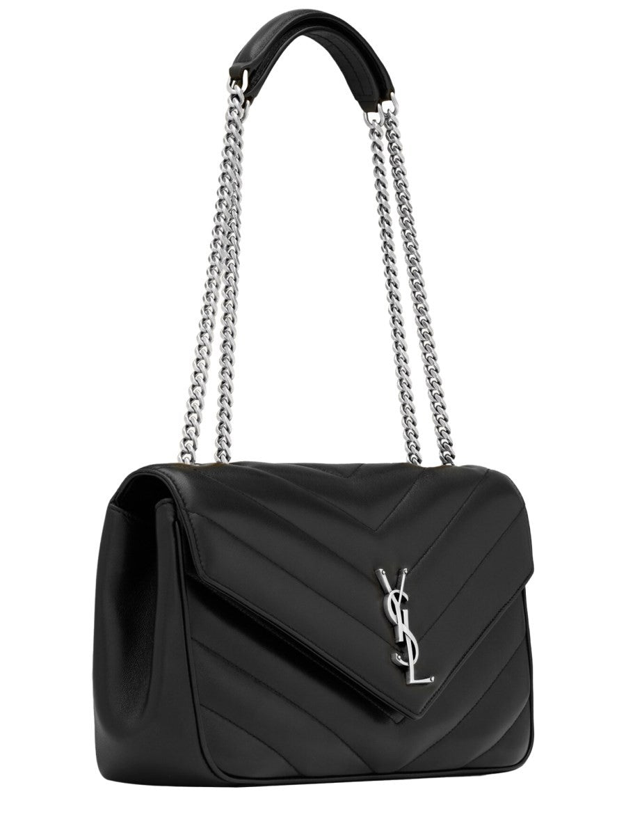 Saint Laurent Women's Loulou Medium Bag Black, view 3