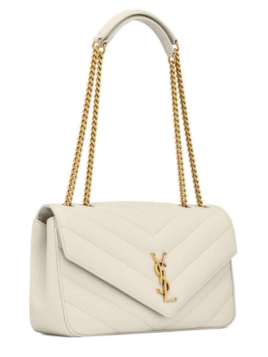 Saint Laurent Women's Borsa Loulou Medium White