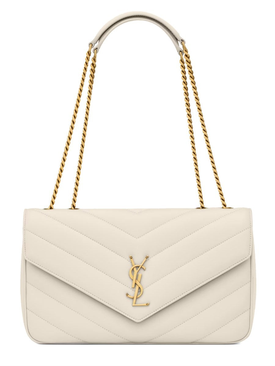 Saint Laurent Women's Borsa Loulou Medium White
