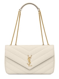 Saint Laurent Women's Borsa Loulou Medium White
