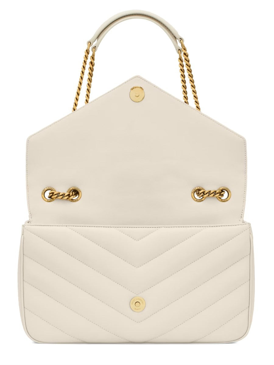 Saint Laurent Women's Borsa Loulou Medium White