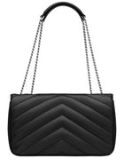 Saint Laurent Women's Loulou Medium Bag Black, view 2