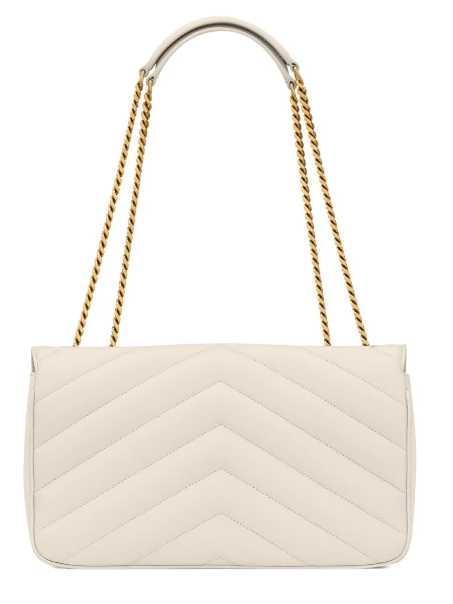 Saint Laurent Women's Borsa Loulou Medium White