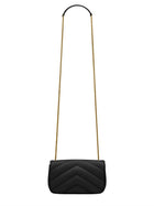 Saint Laurent Women's Loulou Mini Bag Black, view 2