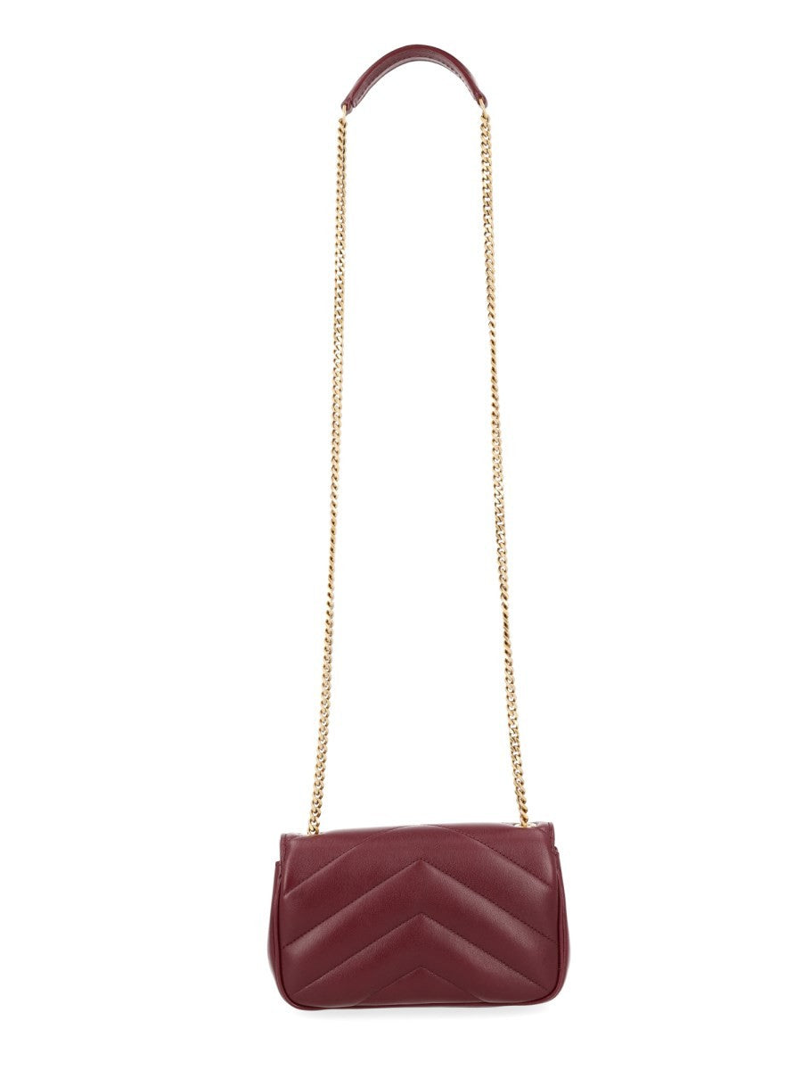 Saint Laurent Women's Loulou Mini Bag Red, view 2