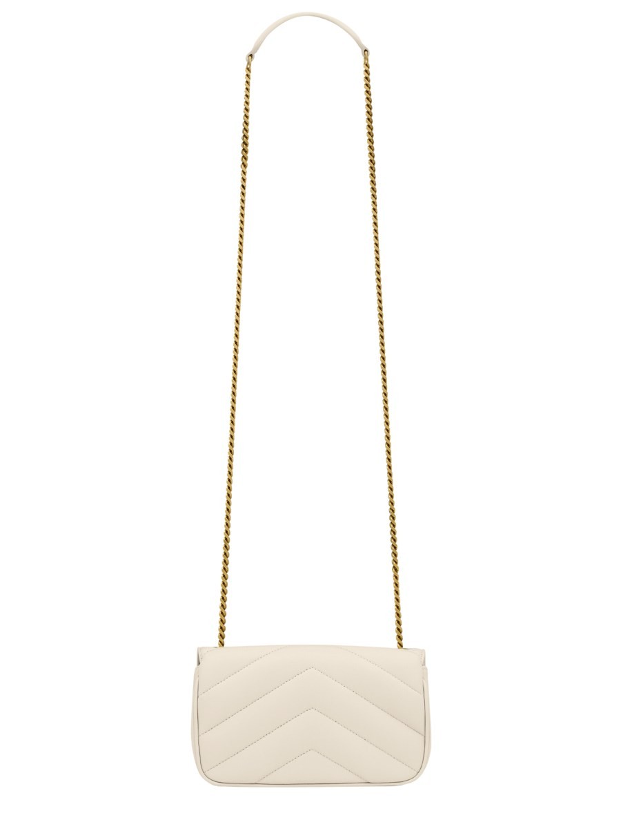 Saint Laurent Women's Borsa Loulou Mini White