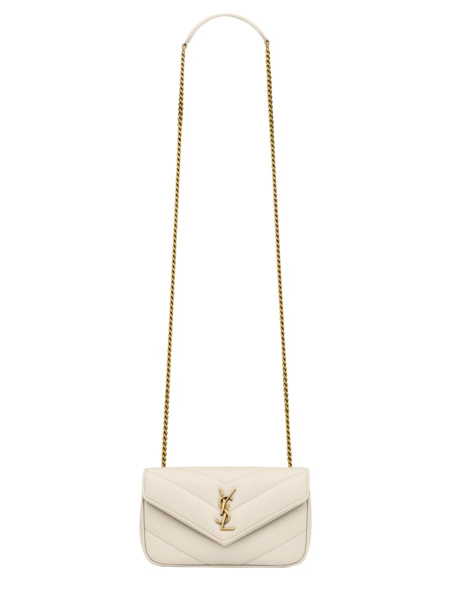 Saint Laurent Women's Borsa Loulou Mini White