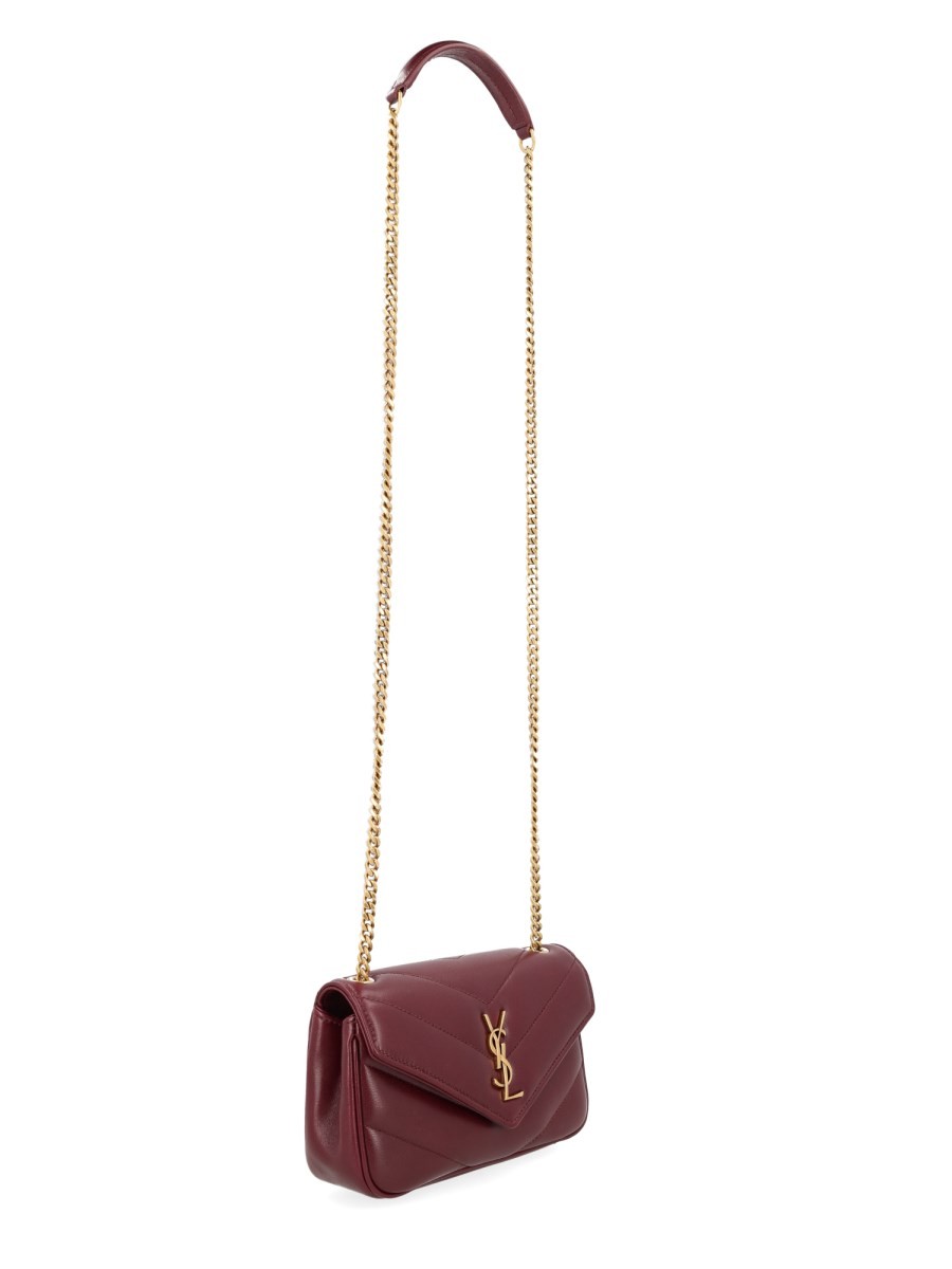 Saint Laurent Women's Loulou Mini Bag Red, view 4