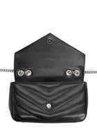 Saint Laurent Women's Leather Quilted Loulou Small Bag Black, view 5