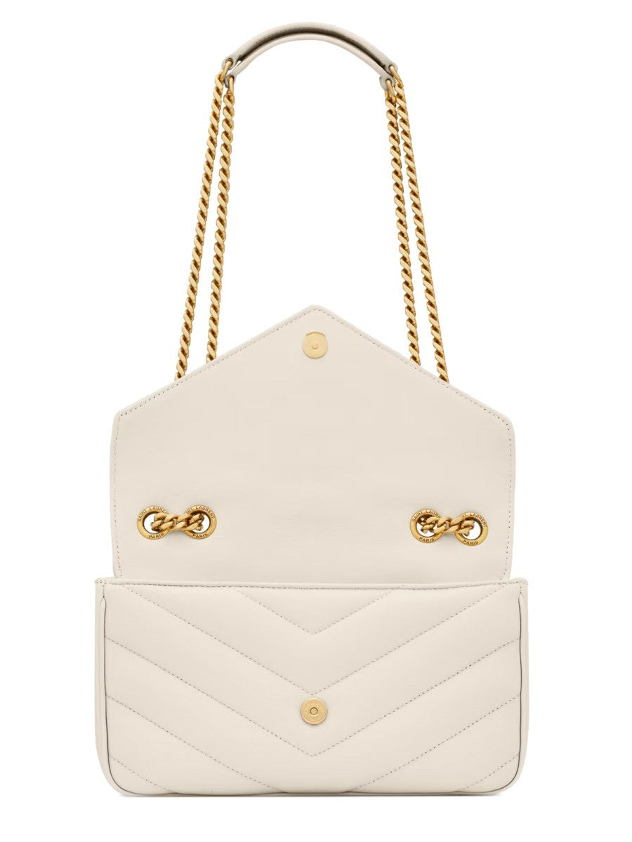 Saint Laurent Women's Loulou Small Bag Beige, view 3