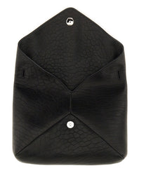 Saint Laurent Men's Messanger Envelope Cassandra Bag Black, view 3