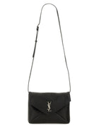 Saint Laurent Men's Messanger Envelope Cassandra Bag Black