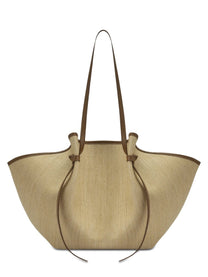 Yuzefi Women's Borsa Mochi in Raffia Beige