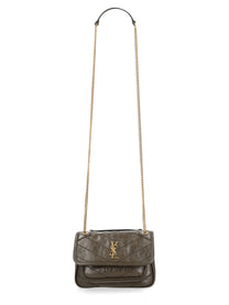 Saint Laurent Women's Borsa Niki Mini in Pelle Vintage Brown