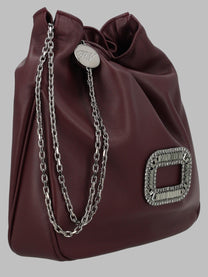 Roger Vivier Women's Borsa Pilgrim Mini Red