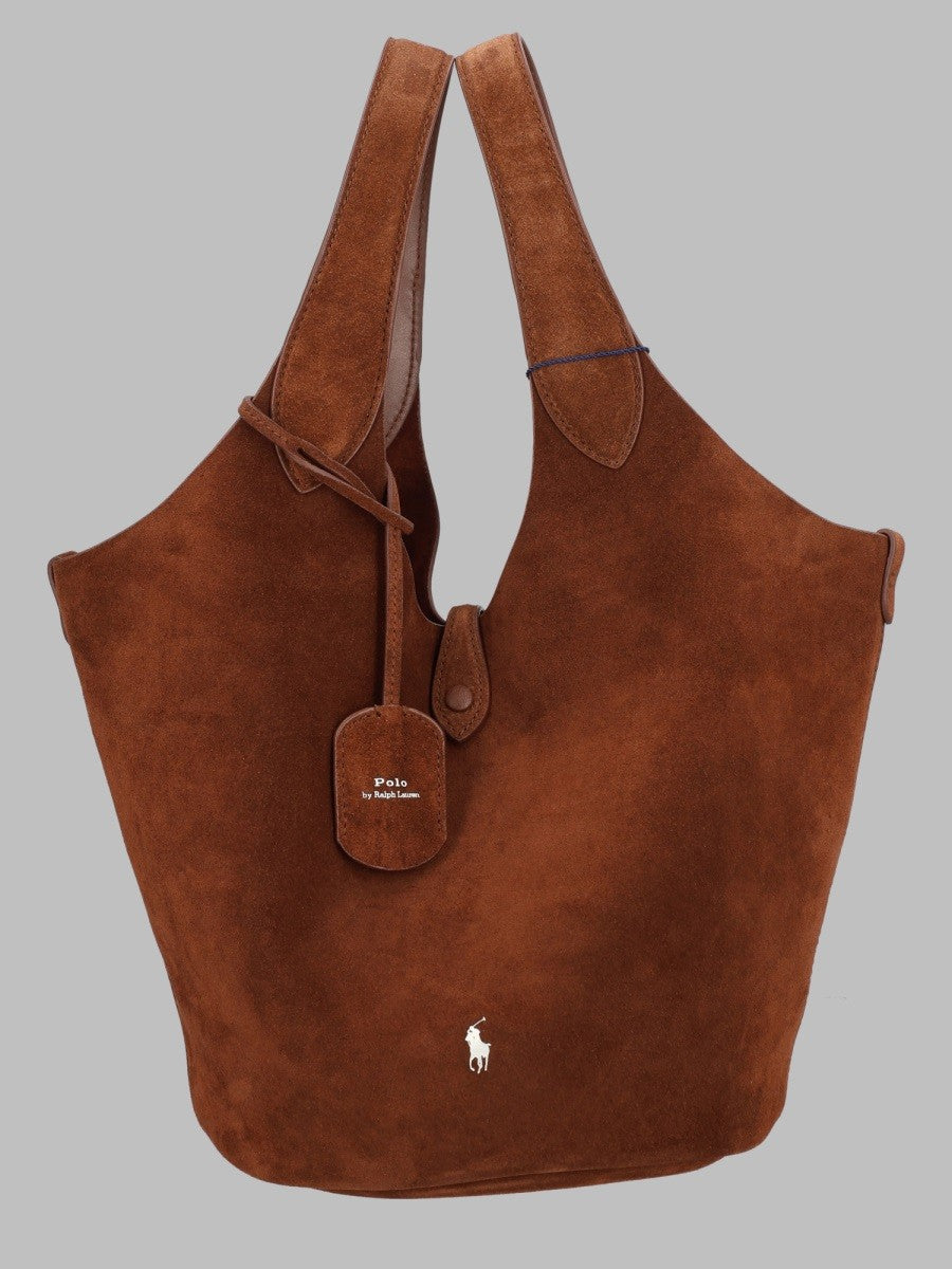 Polo Ralph Lauren Women's Borsa Play in Suede Brown