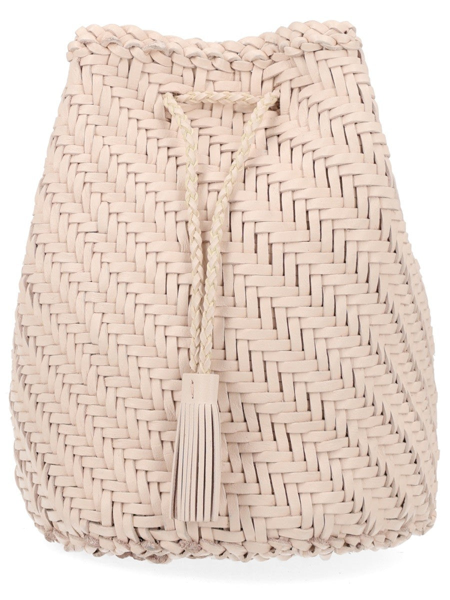 Dragon Diffusion Women's Borsa Pompom Double Jump Tan Beige
