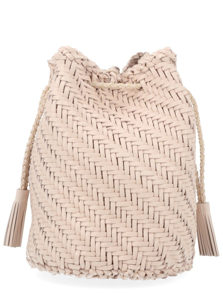 Dragon Diffusion Women's Borsa Pompom Double Jump Tan Beige