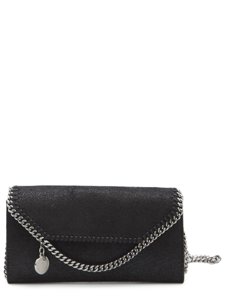 Stella McCartney Women's Borsa Portafoglio Falabella Con Catena Black