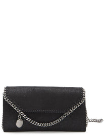 Stella McCartney Women's Borsa Portafoglio Falabella Con Catena Black