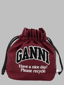 Ganni Women's Borsa Pouch Con Red