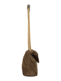 Saint Laurent Women's Borsa Puffer Toy Green