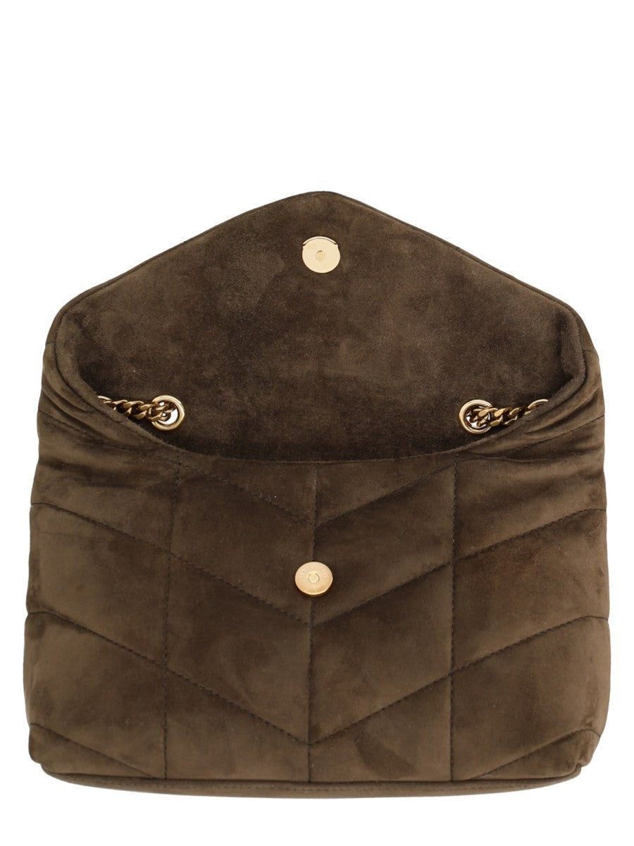 Saint Laurent Women's Borsa Puffer Toy Green