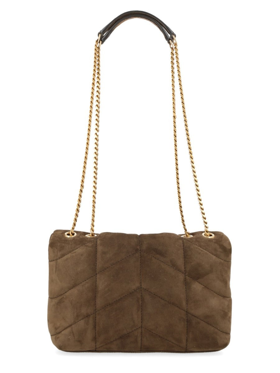 Saint Laurent Women's Borsa Puffer Toy Green