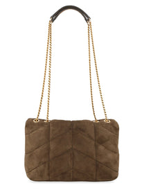 Saint Laurent Women's Borsa Puffer Toy Green