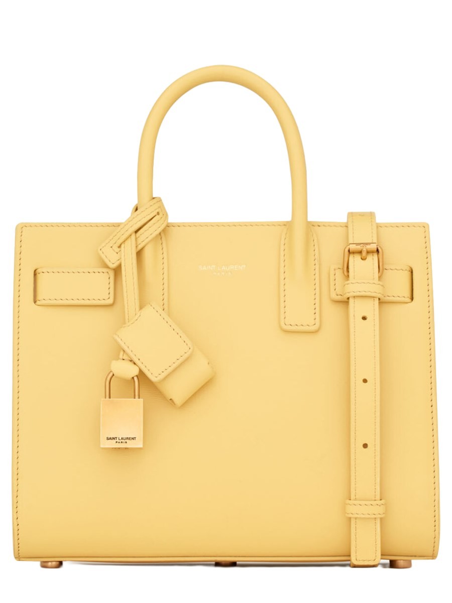 Saint Laurent Women's Borsa Sac DE Jour Nano Yellow