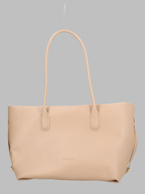 Themoirè Women's Borsa Shopper Tallia Bottalato Beige