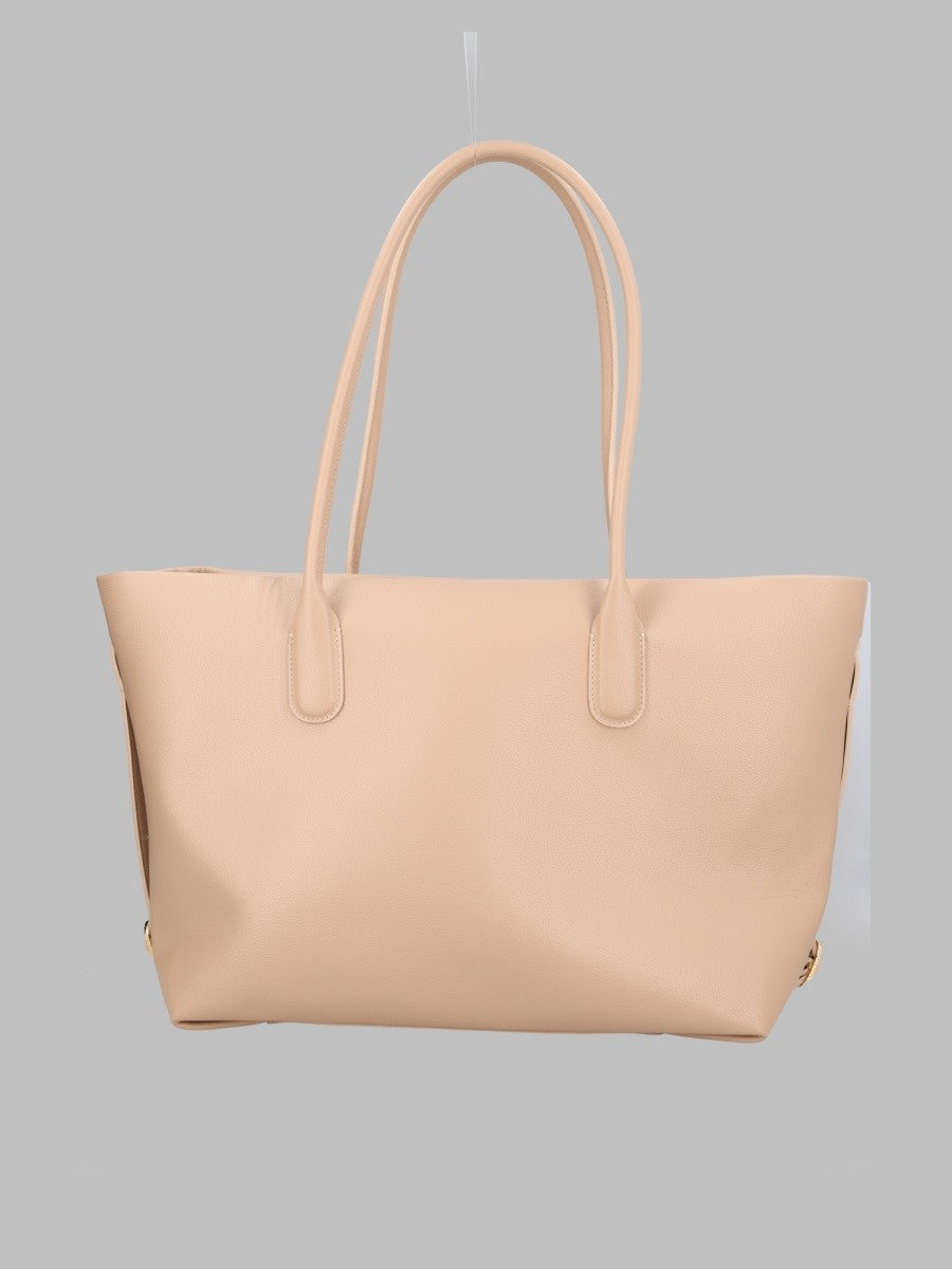 Themoirè Women's Borsa Shopper Tallia Bottalato Beige