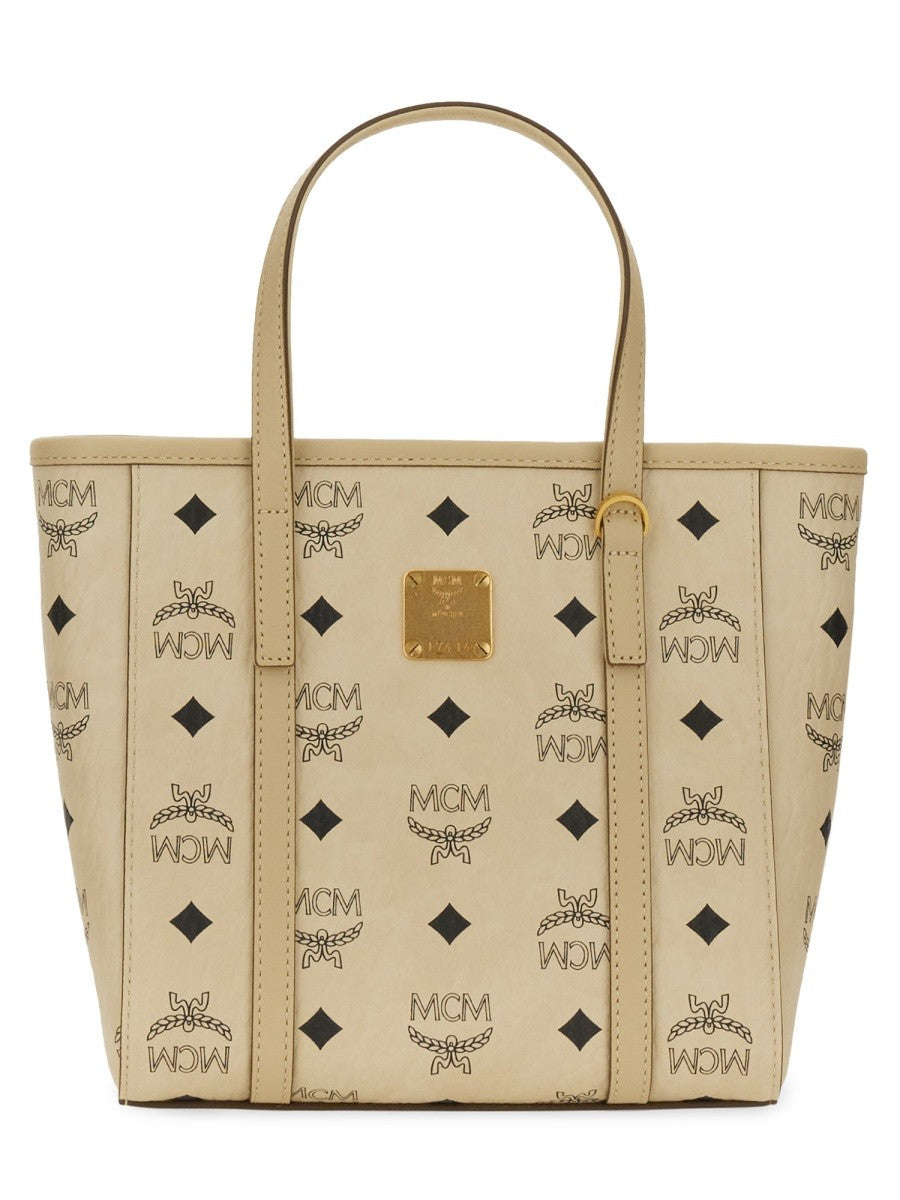 Mcm Women's Borsa Shopper Toni Mini Beige Mcm