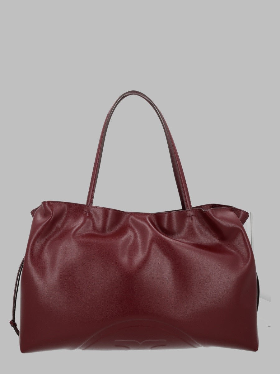 Tory Burch Women's Borsa Shopping Con Coulisse Ella Natuura Red