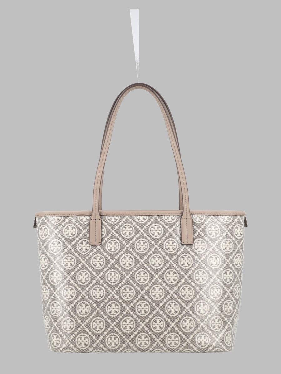 Tory Burch Women's Borsa Shopping Monogram Small Beige